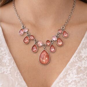 Paparazzi Orange Teardrop Necklace
